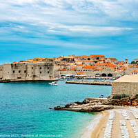 Buy canvas prints of Dubrovnik beach by Maria Vonotna