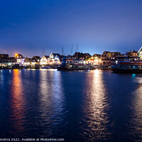 Buy canvas prints of Dutch village at night by Maria Vonotna