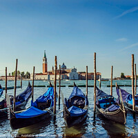 Buy canvas prints of Venice gondolas by Maria Vonotna