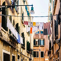 Buy canvas prints of Narrow street in Venice by Maria Vonotna
