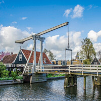 Buy canvas prints of Dutch lifting bridge by Maria Vonotna
