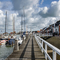 Buy canvas prints of Pier with boats in Marken by Maria Vonotna