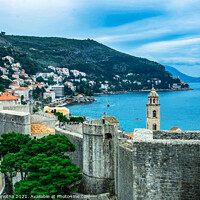Buy canvas prints of Dubrovnik city wall by Maria Vonotna