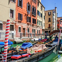 Buy canvas prints of Traditional gondola in Venice by Maria Vonotna