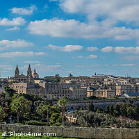 Buy canvas prints of Panoramic view of Valletta old town in Malta by Maria Vonotna