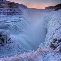 Buy canvas prints of Gullfoss Frosty by Tony Prower
