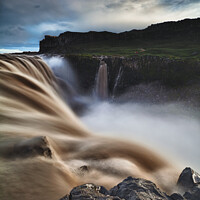 Buy canvas prints of Dettifoss Vertical by Tony Prower