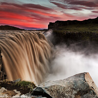 Buy canvas prints of Dettifoss Red by Tony Prower