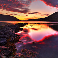 Buy canvas prints of Hestafjordur Sunset by Tony Prower