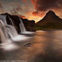 Buy canvas prints of Kirkjufellsfoss waterfall by Tony Prower