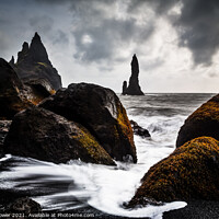 Buy canvas prints of Rocky beach Iceland by Tony Prower