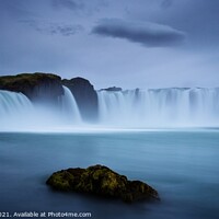 Buy canvas prints of Goðafoss Blue by Tony Prower
