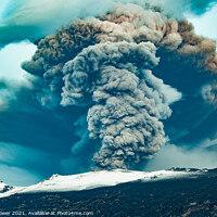 Buy canvas prints of Eyjafjallajokul Eruption by Tony Prower