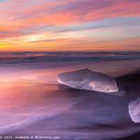 Buy canvas prints of Ice Beach Lilac  by Tony Prower