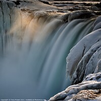 Buy canvas prints of Godafoss light-play by Tony Prower
