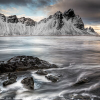 Buy canvas prints of Vestrahorn Beach by Tony Prower