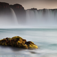 Buy canvas prints of Godafoss waterfall by Tony Prower
