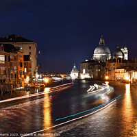 Buy canvas prints of Grand Canal in Venice at night by Rachel Harris