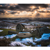 Buy canvas prints of Peak District Millstones by Andy Gray