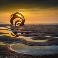 Buy canvas prints of Mary's Shell Sunset by Andy Gray