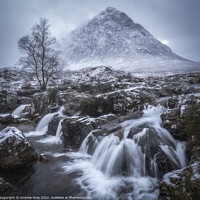 Buy canvas prints of Buachaille Etive Mòr Winter by Andy Gray