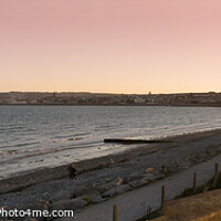 Buy canvas prints of Penzance Bay Panoramic  by Sandra Day