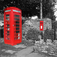 Buy canvas prints of Red Boxes Communication by Sandra Day