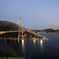 Buy canvas prints of The Franjo Tudman Bridge, Croatia by Sandra Day