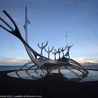 Buy canvas prints of Iceland Solfar ( Sun Voyager )  by Sandra Day