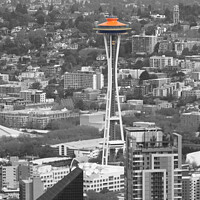 Buy canvas prints of Seattle Space Needle  by Sandra Day
