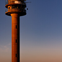 Buy canvas prints of Calshot Tower in the setting sun  by johnseanphotography 