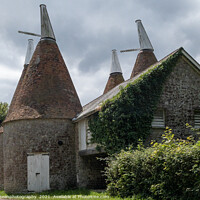Buy canvas prints of Traditional converted Oast Houses near Ightham Mote, Ivy Hatch,  by johnseanphotography 