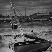 Buy canvas prints of The Endeavour at low tide, Leigh on Sea by johnseanphotography 