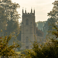 Buy canvas prints of St Edmund's Church in the Morning Mist by Chris Haynes