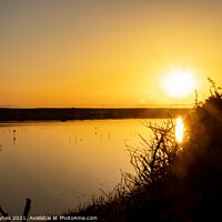 Buy canvas prints of Chesil Beach Sunset in Dorset by Chris Haynes