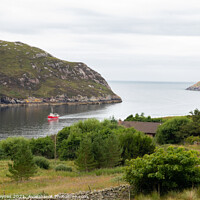 Buy canvas prints of Fishing Boat approach to Kinlochbervie on Loch Clash by Chris Haynes