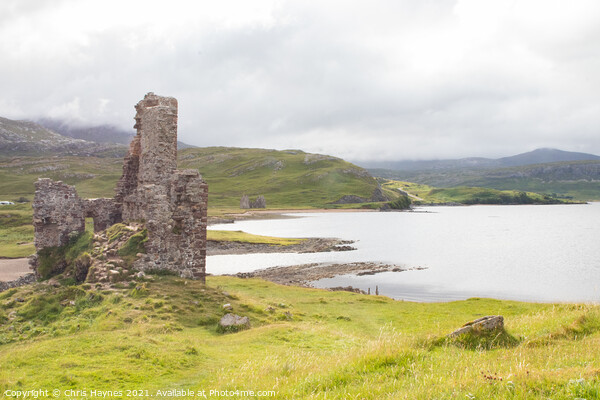 Ardvreck Castle and Calda House Picture Board by Chris Haynes