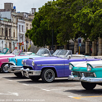 Buy canvas prints of Havana Taxi Rank by Chris Haynes