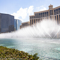 Buy canvas prints of The Bellagio Fountains by Chris Haynes