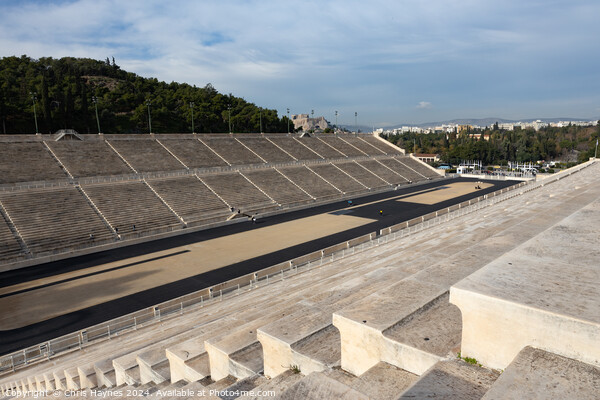 Panathenaic Stadium and the Acropolis, Athens  Picture Board by Chris Haynes