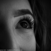 Buy canvas prints of Beautiful Eyes in Black and White  by Chris Haynes