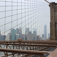 Buy canvas prints of Brooklyn Bridge to Manhattan, NYC by Chris Haynes
