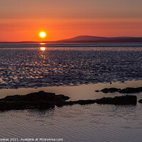 Buy canvas prints of Morecambe Bay Sunset by Philip Brookes