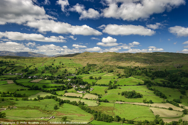 Troutbeck valley, Lake District Picture Board by Philip Brookes