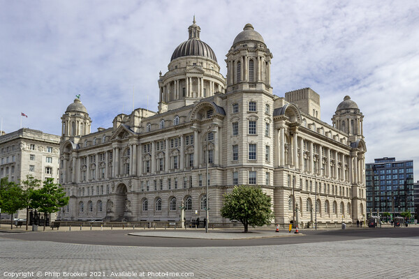 Port of Liverpool Building Picture Board by Philip Brookes