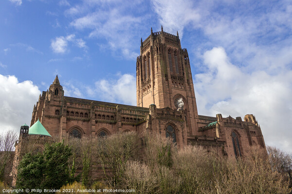 Liverpool Cathedral Picture Board by Philip Brookes