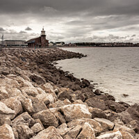 Buy canvas prints of Morecambe Stone Jetty by Philip Brookes