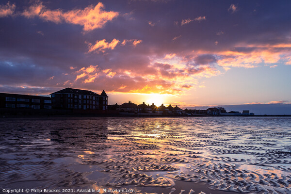 West Kirby Sunrise Picture Board by Philip Brookes