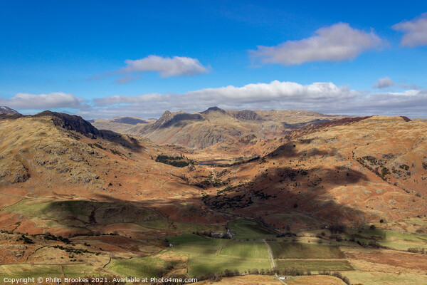 Langdale Fells, Cumbria Picture Board by Philip Brookes