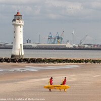 Buy canvas prints of New Brighton Lifeguards by Philip Brookes
